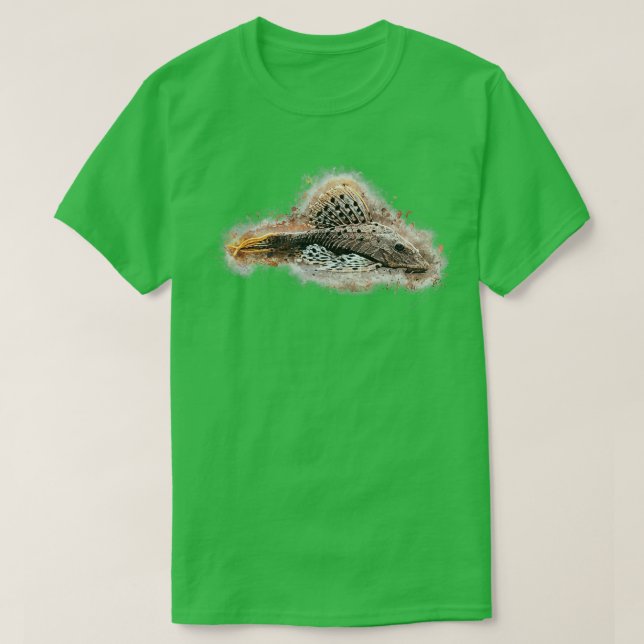 L 095 Redbeard Gräs Cone Catfish Pseudorinelepis s T Shirt (Design framsida)