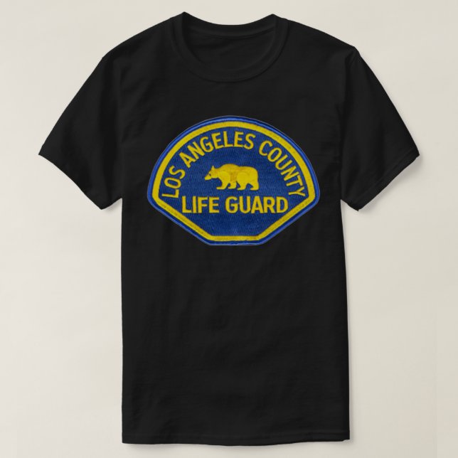 L A County Lifeguard T Shirt (Design framsida)