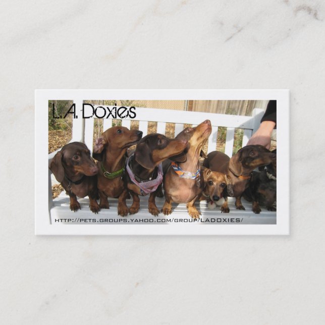 L.A.Doxies [Napoleon] Visitkort (Framsida)