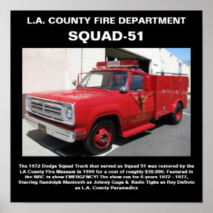 L.A. Länet avfyrar trycket för avdelning Squad-5 Poster