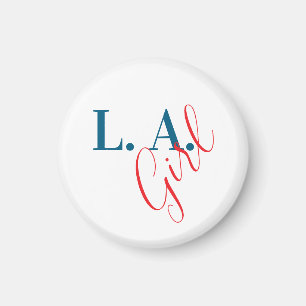 L. A. Tjej Los Angeles Modern Minimalist Enkel Magnet