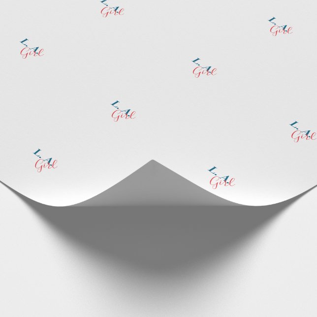L. A. Tjej Los Angeles Modern Minimalist Enkel Presentpapper (Hörn)