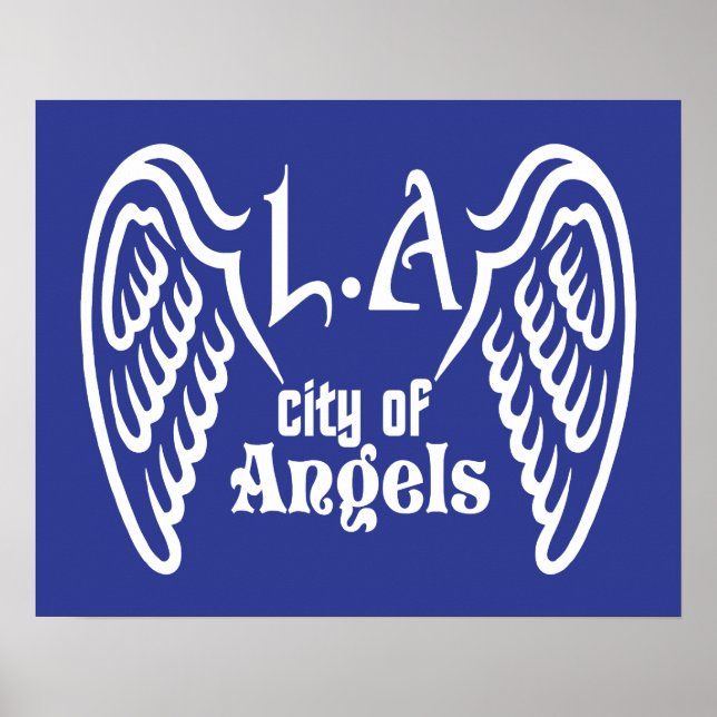 L.A. Vingar anpassningsbar färg poster (Framsidan)