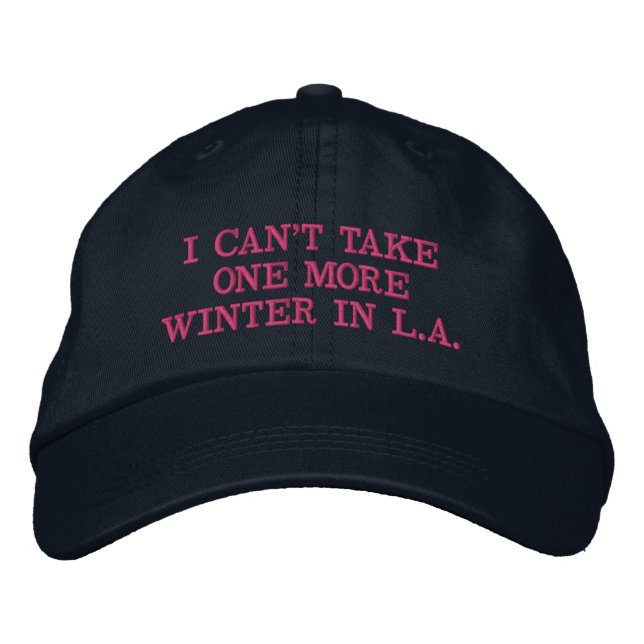 L.A. Winter Baseball Cap Broderad Keps (Framsida)