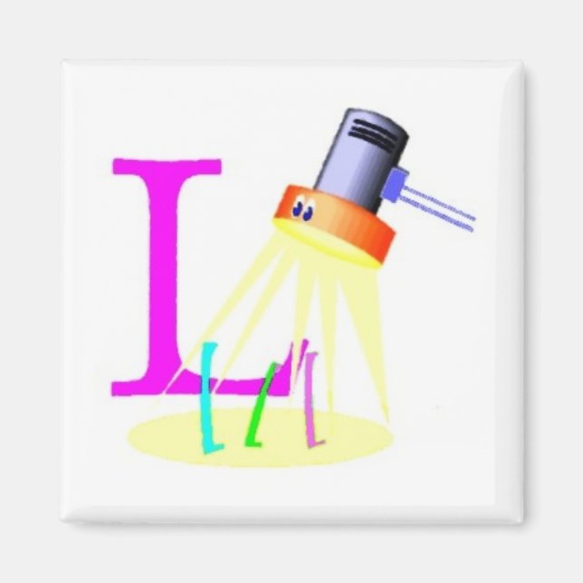 L - Alfabet Magnet (Framsidan)