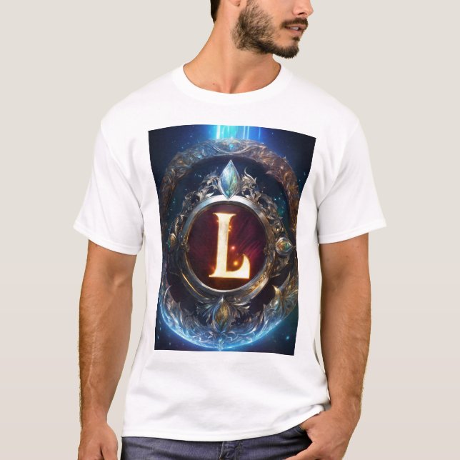 L alfabet namn t shirt (Framsida)