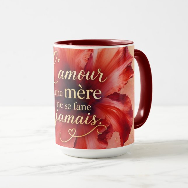 L’amour d’une mère ne se fane jamais  mugg (Framsida höger)