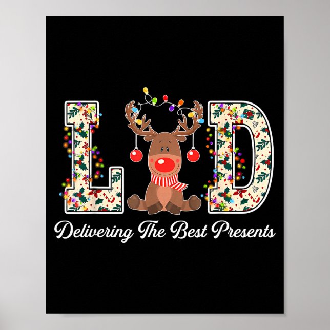 L&amp;d Delivering The Nurse Reindeer Christmas  Poster (Framsidan)