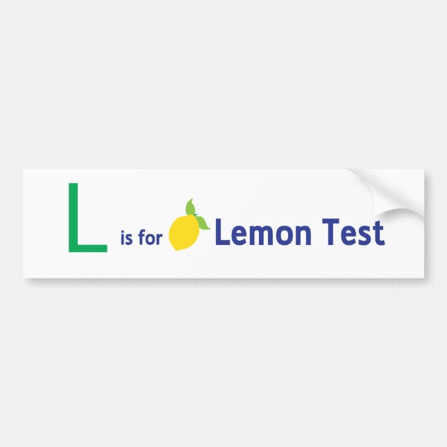 L är för citron testar bildekal (Framsidan)