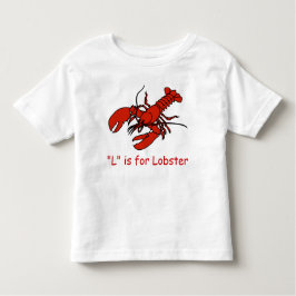 L är för hummer lärer att stava t-shirt
