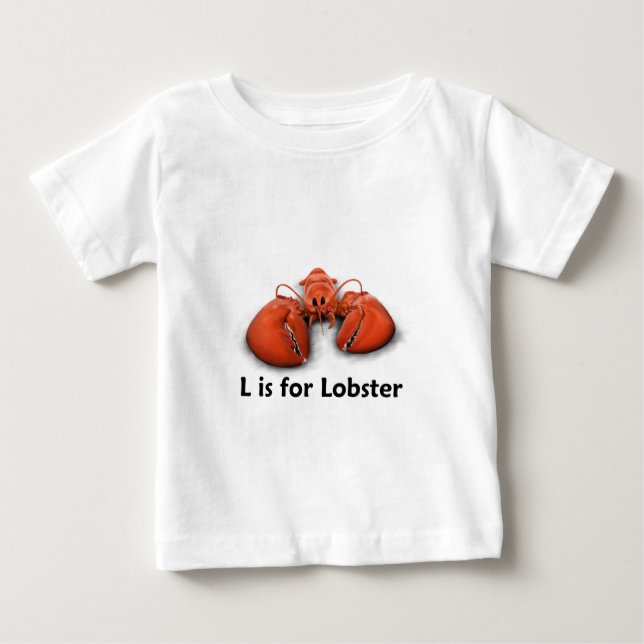 L är för hummer tee shirt (Framsida)