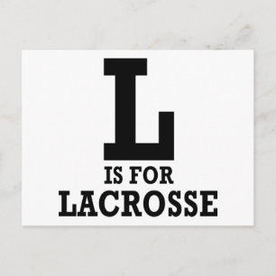 L är för Lacrosse Vykort