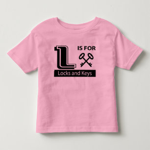 L är för låser och stämm t-shirt