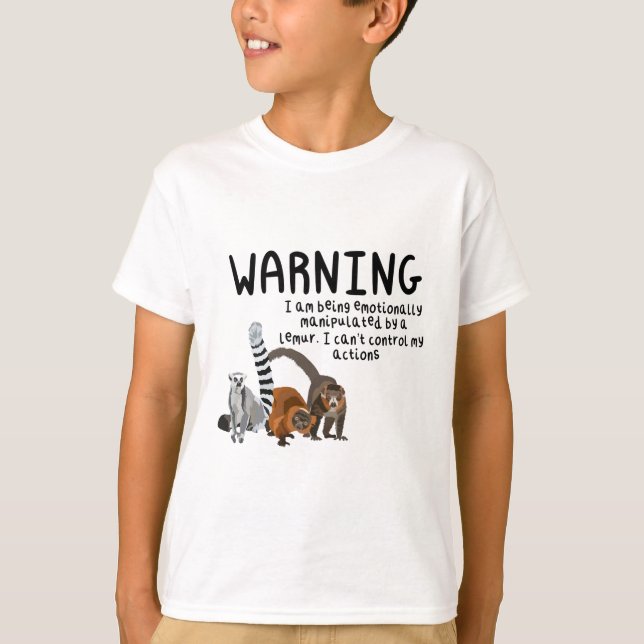 L är för Lemur T Shirt (Framsida)