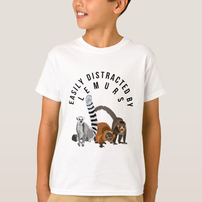 L är för Lemur T Shirt (Framsida)