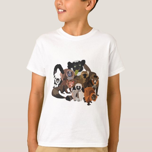 L är för Lemur T Shirt (Framsida)