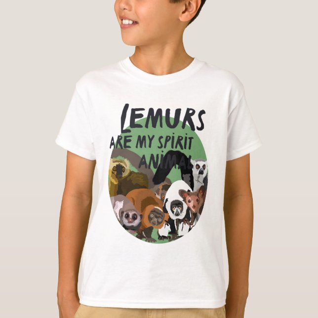 L är för Lemur T Shirt (Framsida)