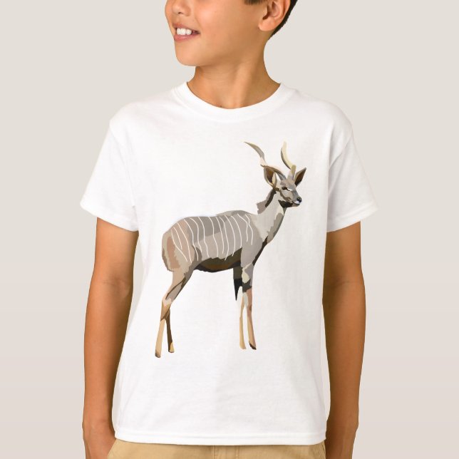 L är för Lesser Kudu T Shirt (Framsida)