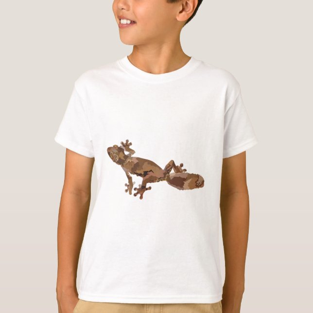 L är för Löv Tails Gecko T Shirt (Framsida)