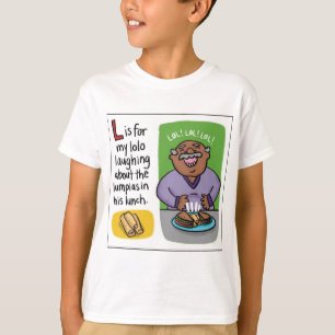 L är för Lumpia Kids T-shirt