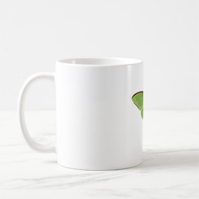 L är för Luna Moth Kaffemugg (Vänster)