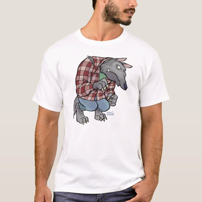 l är för lycanthrope t-shirt (Framsida)