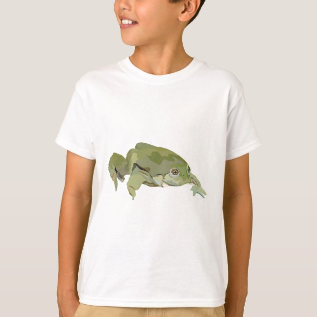 L är för Sjö Titicaca Frog T Shirt (Framsida)