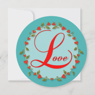 L är till Kärlek Valentine för dotter Julkort