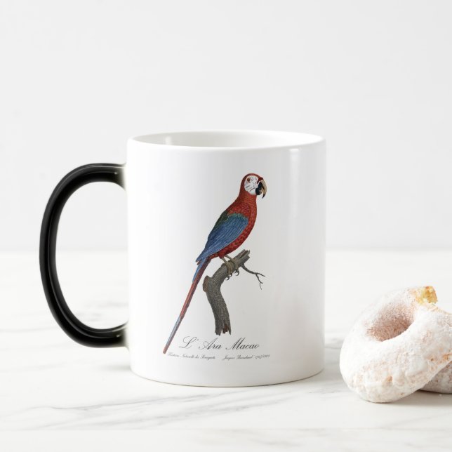 L' Ara Macao / Red and green Macaw  Magisk Mugg (Med munk)
