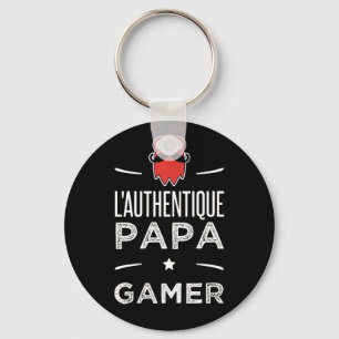L autentisk pappa gamer nyckelring