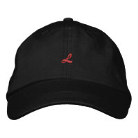 L Brev - Monogram Embroized Hat initial Cap