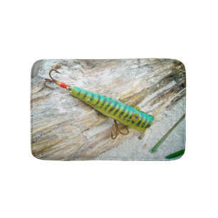 L Cooper Goo Goo Öga Antique Fishing Lure Badrumsmatta