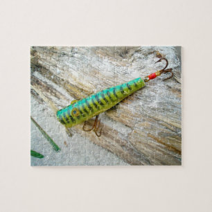 L Cooper Goo Goo Öga Antique Fishing Lure Pussel