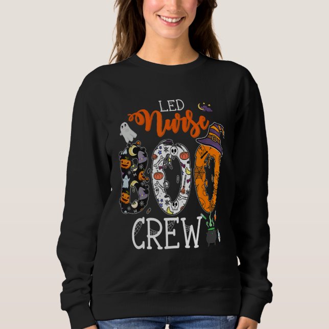 L&D Nurse Boo Crew Halloween Labor & Delivery Nurs T Shirt (Framsida)