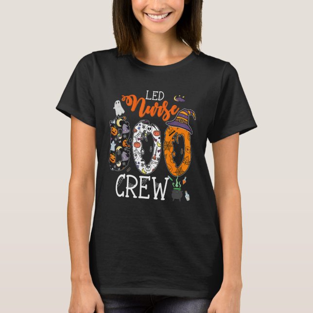 L&D Nurse Boo Crew Halloween Labor & Delivery Nurs T Shirt (Framsida)