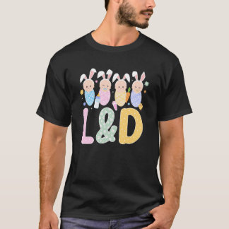 L&D Påskharen L&D Sjuksköterska Påskdagen L&D Omvå T Shirt