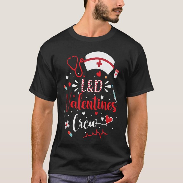 L&D-Valentineser Sjukbesättningens Cute Valentines T Shirt (Framsida)