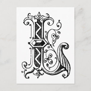 L Decorative Brev Vykort