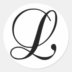 L-dekal Runt Klistermärke
