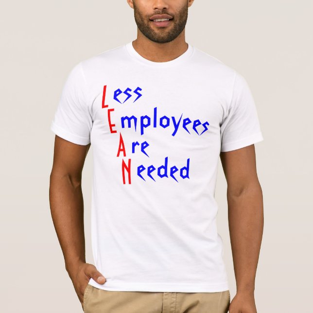 L E, A, N, ess, mployees, beträffande, eeded Tee Shirt (Framsida)