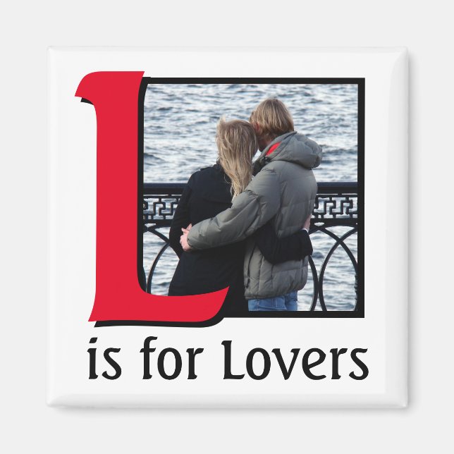 L för Älskare Magnet (Framsidan)