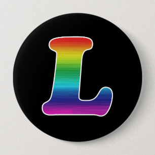 L FÖR LESBISK PRIDE KNAPP