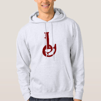 L-formad hooded jacka hoodie