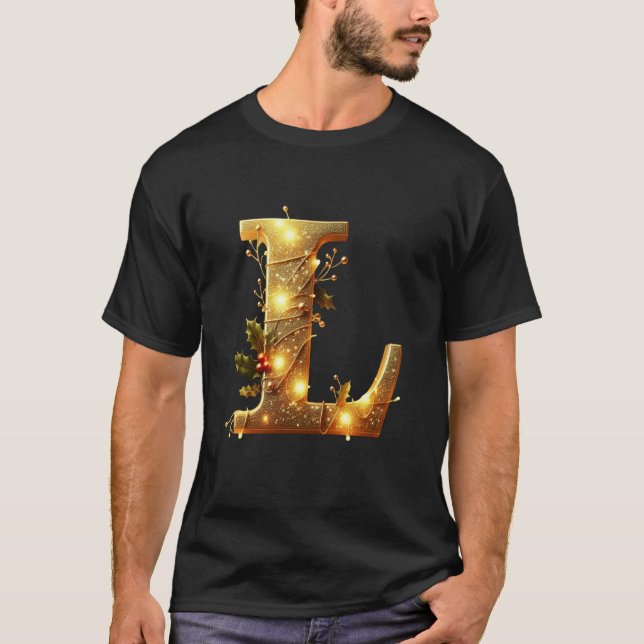 L Illuminerad juldekoration T Shirt (Framsida)