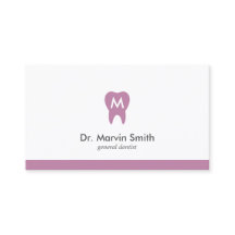 L Lila Dentist Monogram Tooth Dental Möte