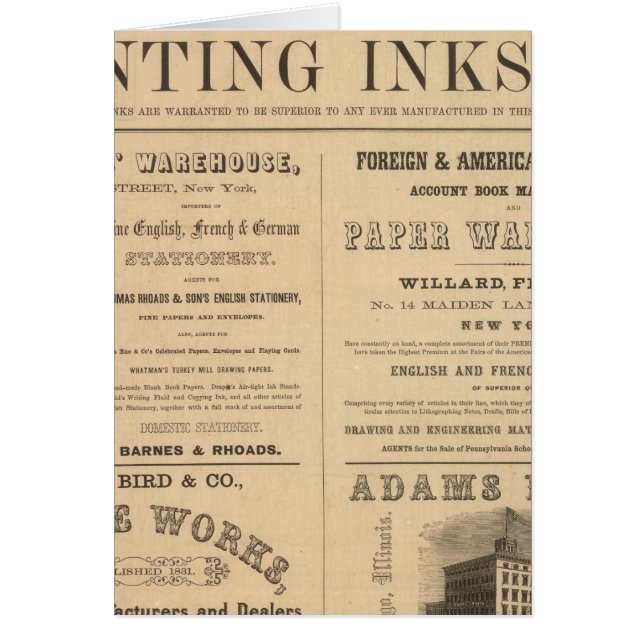 L Martin och Company Hälsningskort (Framsidan)