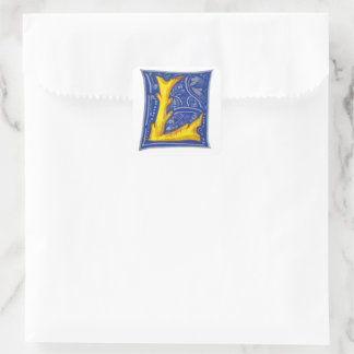L - MINIATURE FYRKANTIGT KLISTERMÄRKE