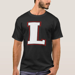 L Monogram L Brev L Capital Alphabet T Shirt