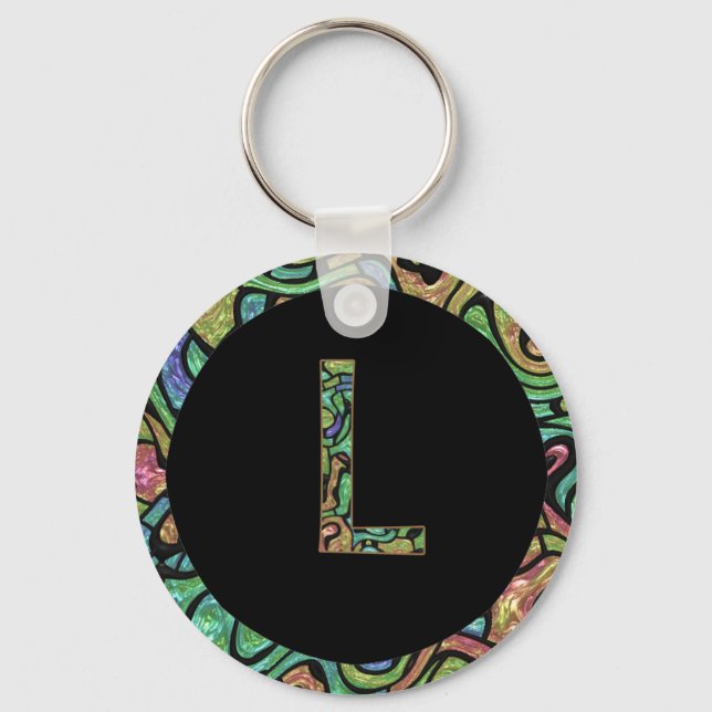L Monogram Nyckelring (Framsida)