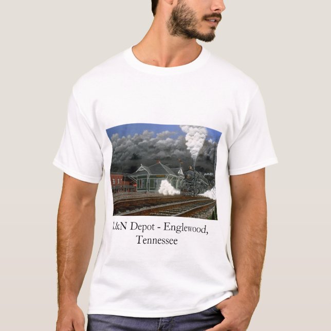 L&N Depot - Englewood, Tennessee T Shirt (Framsida)